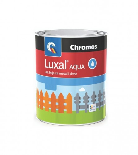 Boja za drvo i metal aqua Luxal 0,65l Bijela