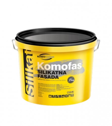 Silikatna fasadna boja KOMOFAS 25 l