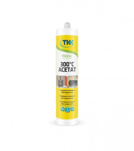 Silikon za visoke temperature Tekasil Acetat 300°C Crveni