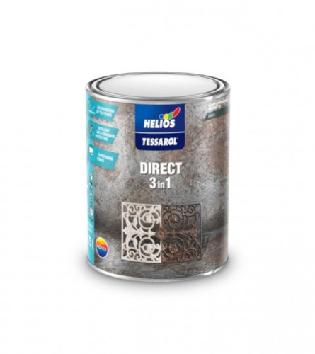 Boja za metal antikorozivna Direct 3u1 crna 0,75l Tessarol