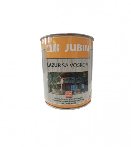 Boja osnovna za drvo Jubin Lasur sa voskom orah 0,75l