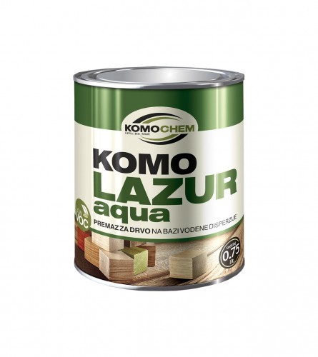Boja za drvo aqua komolazur 0,75l mahagonij
