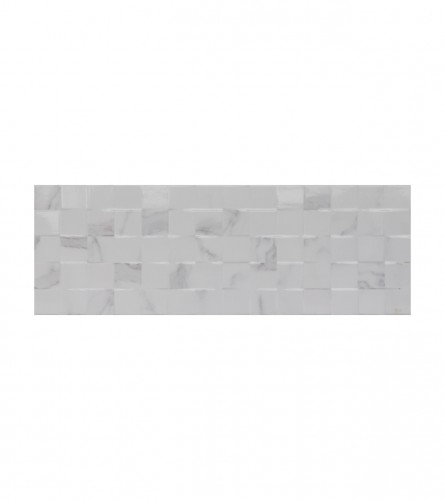 Pločice 25x75cm Palatina Kubic Blanco 25751008