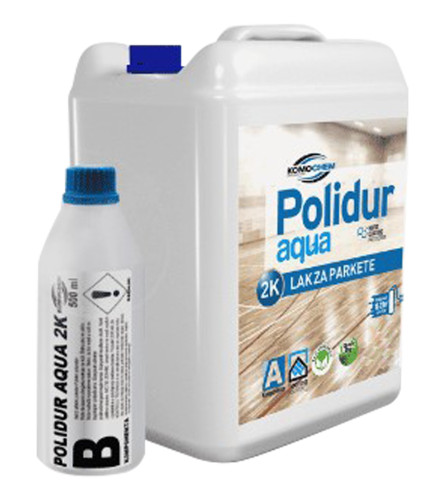 Lak za parket POLIDUR AQUA 2K sjajni 1l