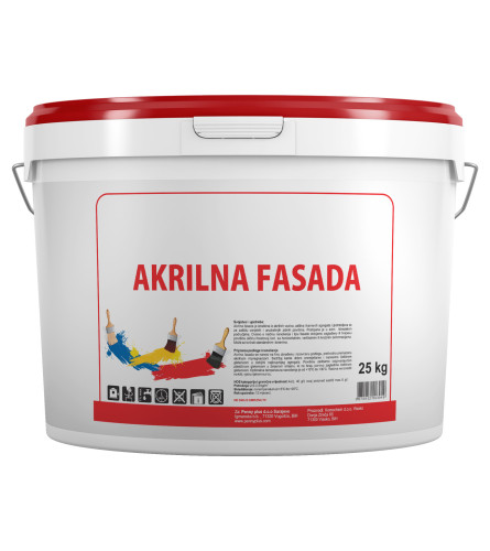 Malter završni fasadni Komofas Akrilni 25-1 bijeli 2mm utrljani 6910