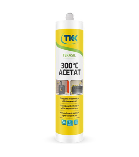 Silikon Tekasil Acetat 300ml 300°C CRNI