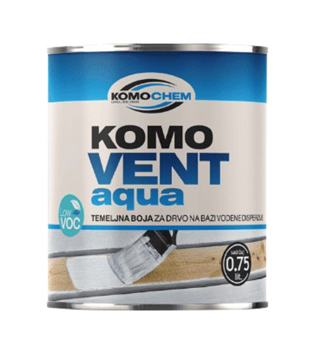 Boja temeljna za drvo Komovent Aqua 0,75l bijela