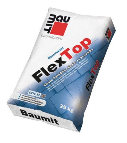 Ljepilo za pločice Flextop sivo 25kg