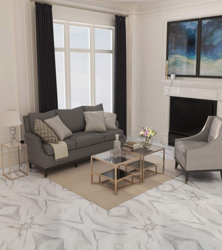 Pločice 60.3x60.3 DENMARK MARBLE GREY 10mm Glossy