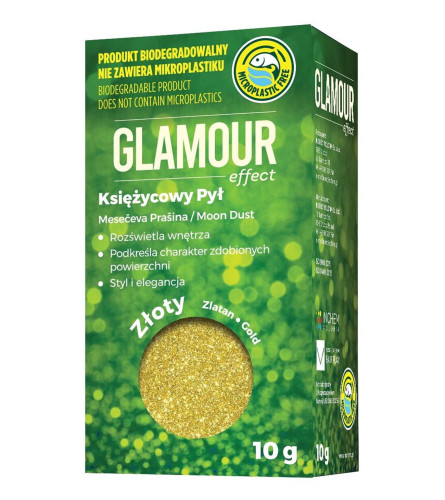 Prah glamurni bio za dekoraciju lazure GLAMOUR EFFECT 10g zlatni