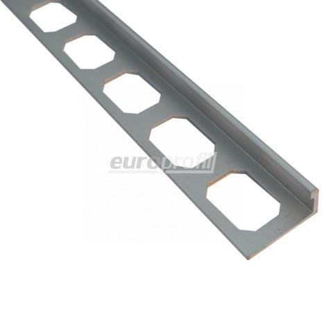 41764 Profil Al ravni 10mm L završni 2,7m srebro mat 197