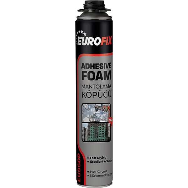 Pur pjena za ljepljenje stiropora pištoljska 800ml EPS EU960P Eurofix 900gr (poliuretansko ljepilo za stiropor)