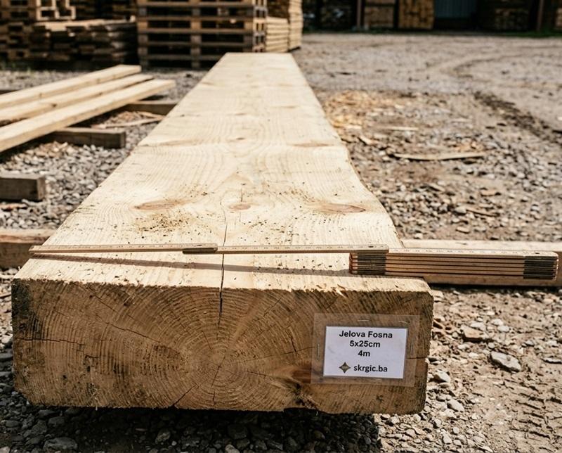 Jelova fosna 5 cm, 4m (25cm širina)
