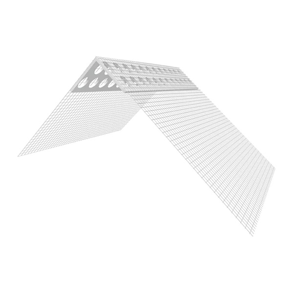 PVC Ugaona lajsna sa mrežicom (2.5m)