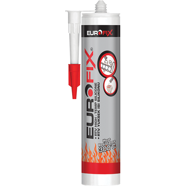 Silikon visoke temp. 300oC 310ml crveni EU300 Eurofix