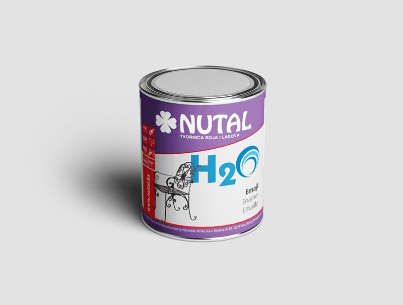 EMAJL H2O žuti 0,75L emajl lak na vodenoj bazi za drvo i metal Nutal