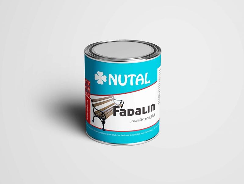 FADALIN plavi 0,20L brzosušivi nitro emajl lak za metal i drvo Nutal
