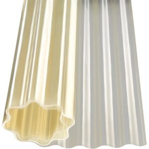 Gutta Polyester valovita ploča 76/18 natur rola 1,5x30m