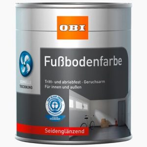 OBI boja za pod srebrno siva svileni sjaj 2.5 l