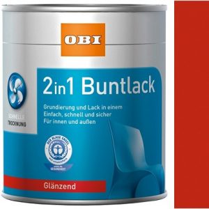 OBI 2u1 lak i temeljni premaz crvena sjajna 750 ml