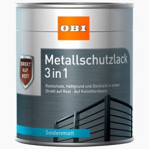OBI zaštitna metalna boja 3u1 zelena svila mat 375 ml