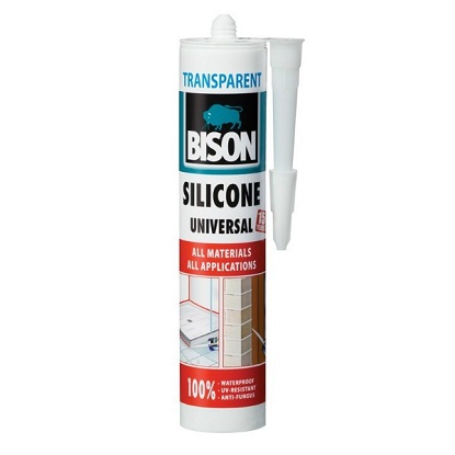 Bison silikon univerzalni transparentni 280 ml