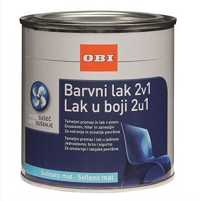 2u1 lak i temeljni premaz kremasto bijela mat 375 ml