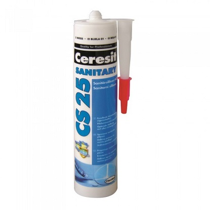 Ceresit CS 25 sanitarni silikon 300 ml, bijeli