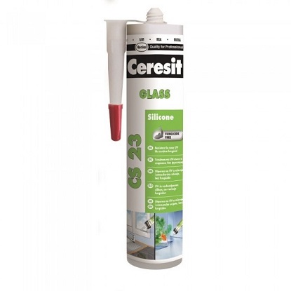 Ceresit CS 23 staklarski silikon 300 ml, prozirni