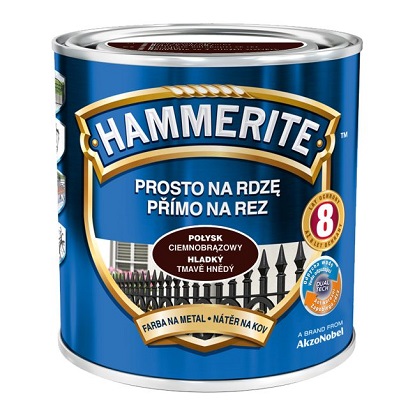 Hammerite sjajni lak 3u1 smeđa 2,50 l