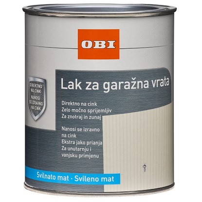 OBI lak za garažna vrata mat bijeli 750 ml