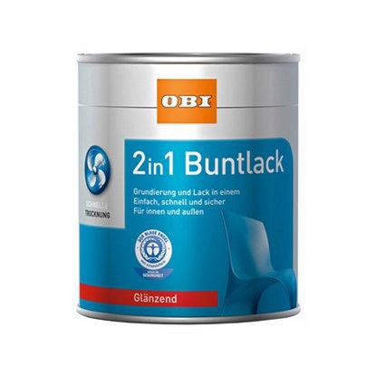 OBI lak 2u1 visoki sjaj bijeli 125 ml