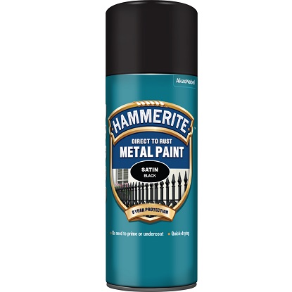 Hammerite sprej 3 u 1 polumat crni 400 ml
