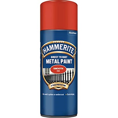 Hammerite sprej 3 u 1 sjajni lak crveni 400 ml