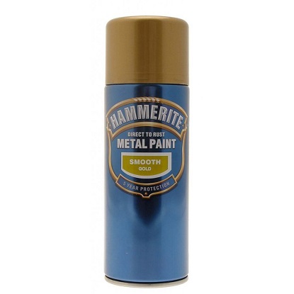 Hammerite sprej 3 u 1 sjajni lak zlatni 400ml