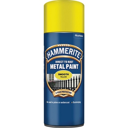 Hammerite sprej 3 u 1 sjajni lak žuti 400 ml