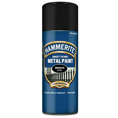 Hammerite sprej 3 u 1 sjajni lak crni 400 ml