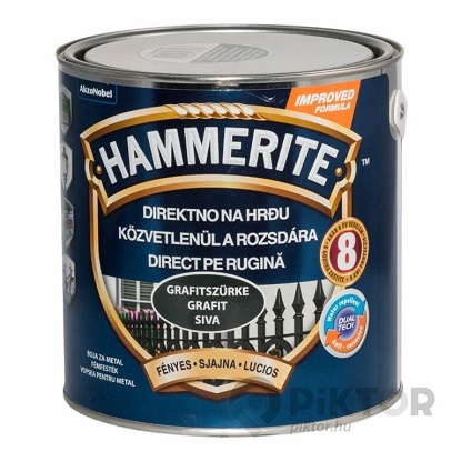 Hammerite sjajni lak grafit siva 2,5 l